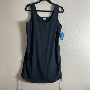 NEW Columbia Womens Large Omni Shade Black All Seasons Sleeveless Dress UPF 50